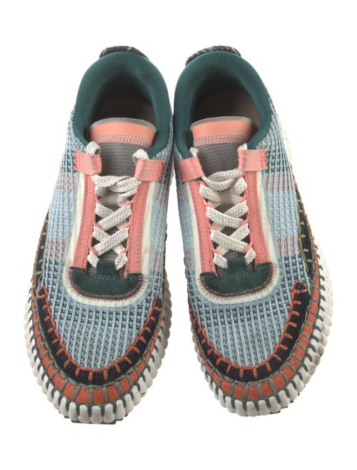 Chloé Colorblock Pattern Whipstitch Trim Sneakers