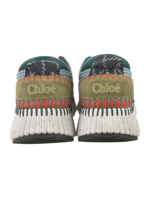 Chloé Colorblock Pattern Whipstitch Trim Sneakers