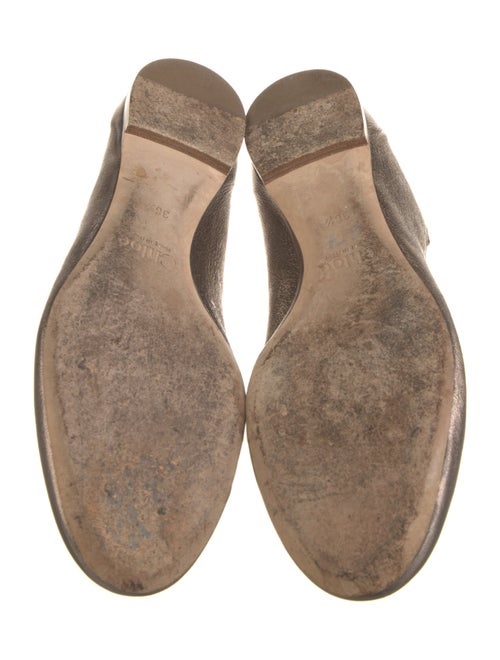 Chloé Leather Scalloped Accent Ballet Flats