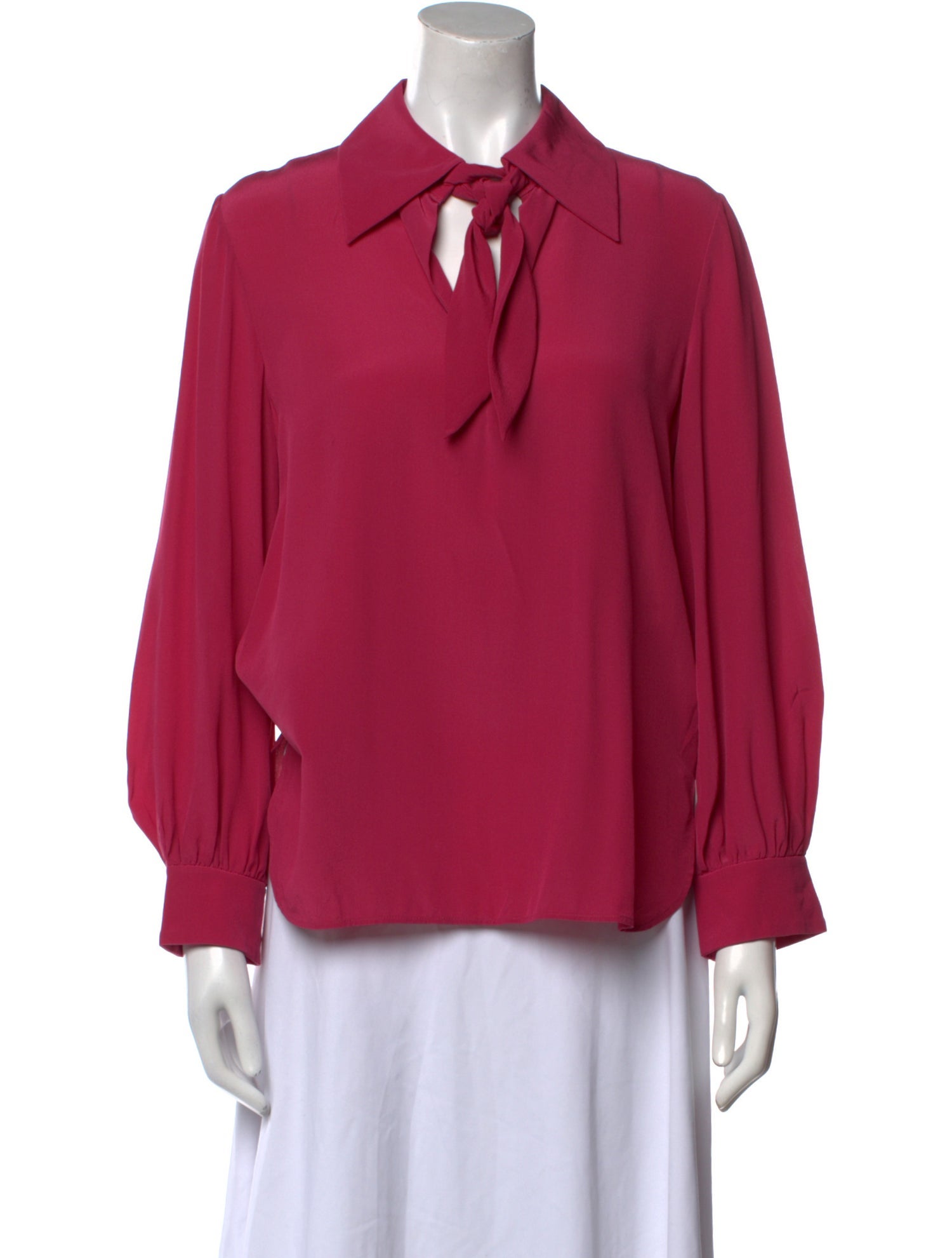 Chloé Silk V-Neck Blouse