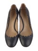 Chloé Leather Scalloped Accent Pumps