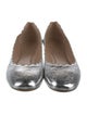 Chloé Leather Scalloped Accent Flats