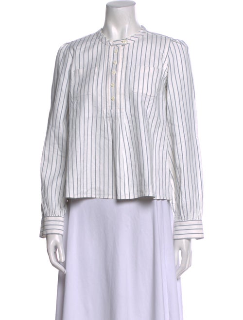 Chloé Striped Crew Neck Blouse