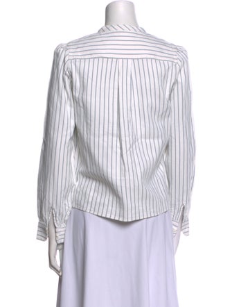Chloé Striped Crew Neck Blouse