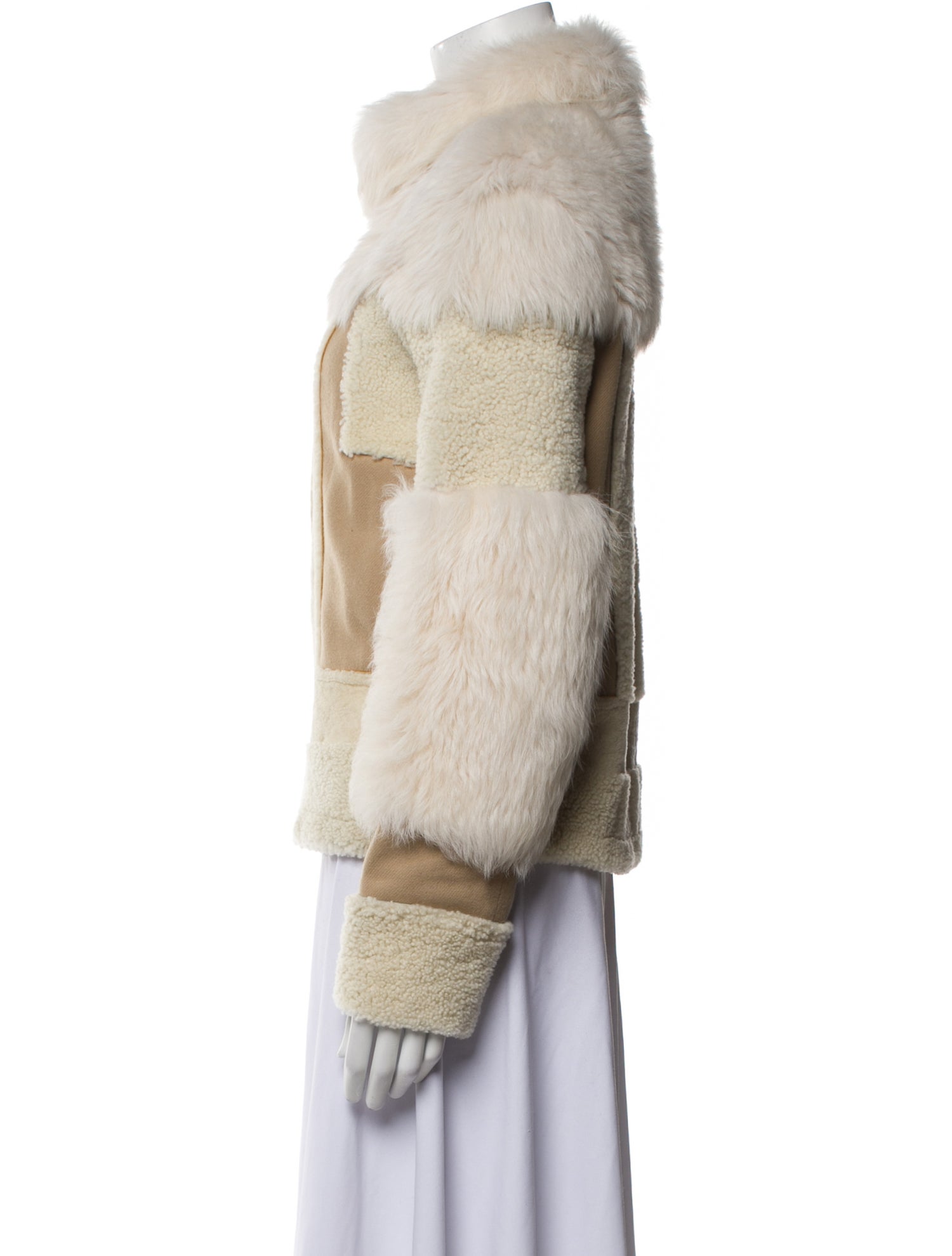 Chloé Reversible Shearling Faux Fur Jacket