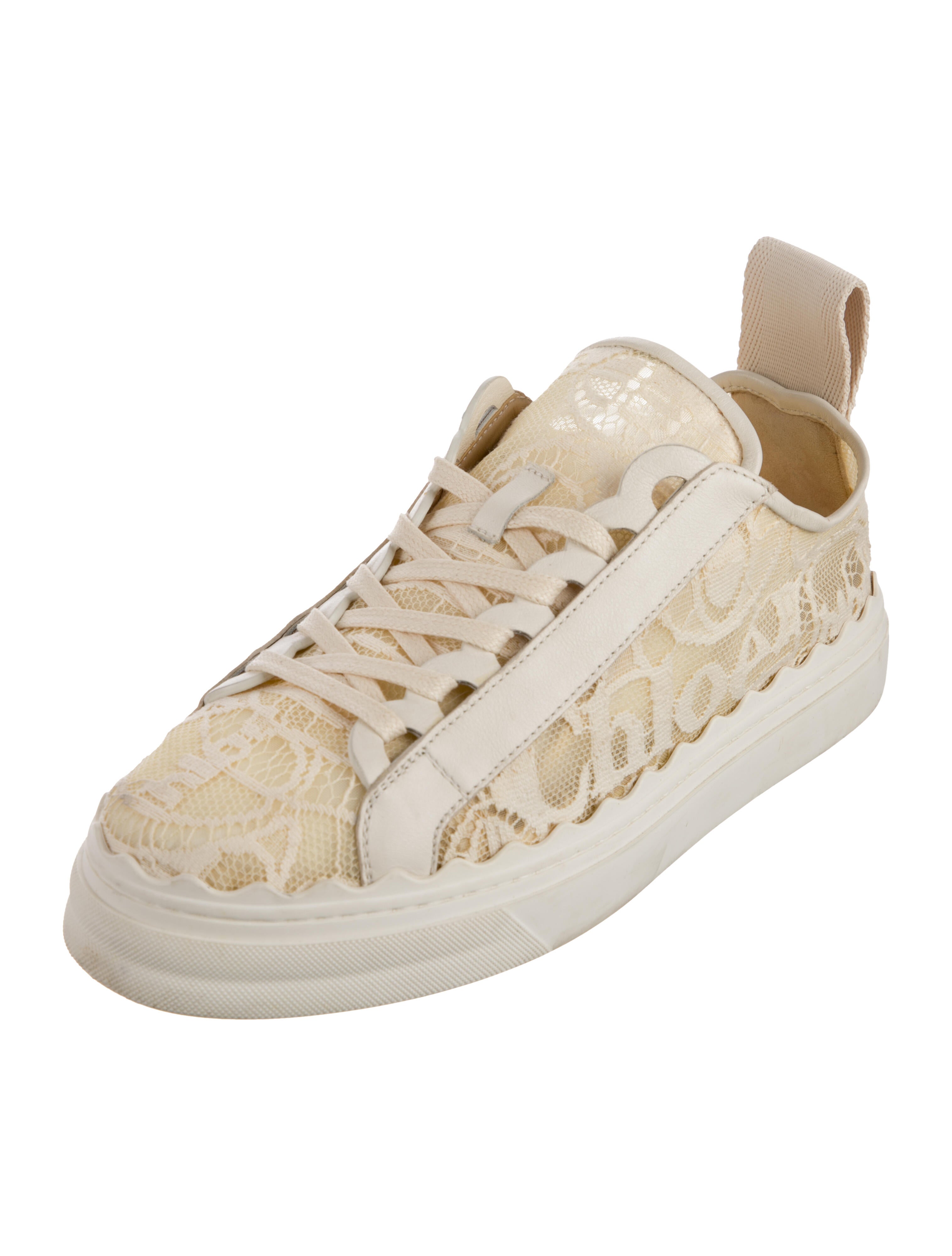 Chloé Lace Lace Pattern Sneakers