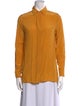 Chloé Silk Long Sleeve Button-Up Top
