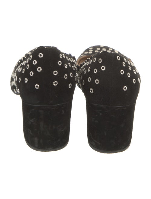 Chloé Suede Studded Accents Pumps