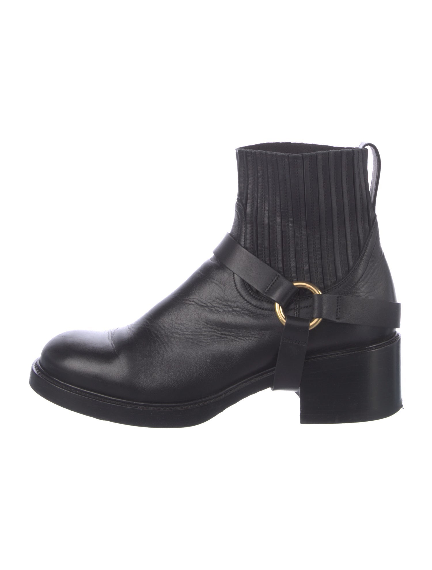 Chloé Leather Moto Boots