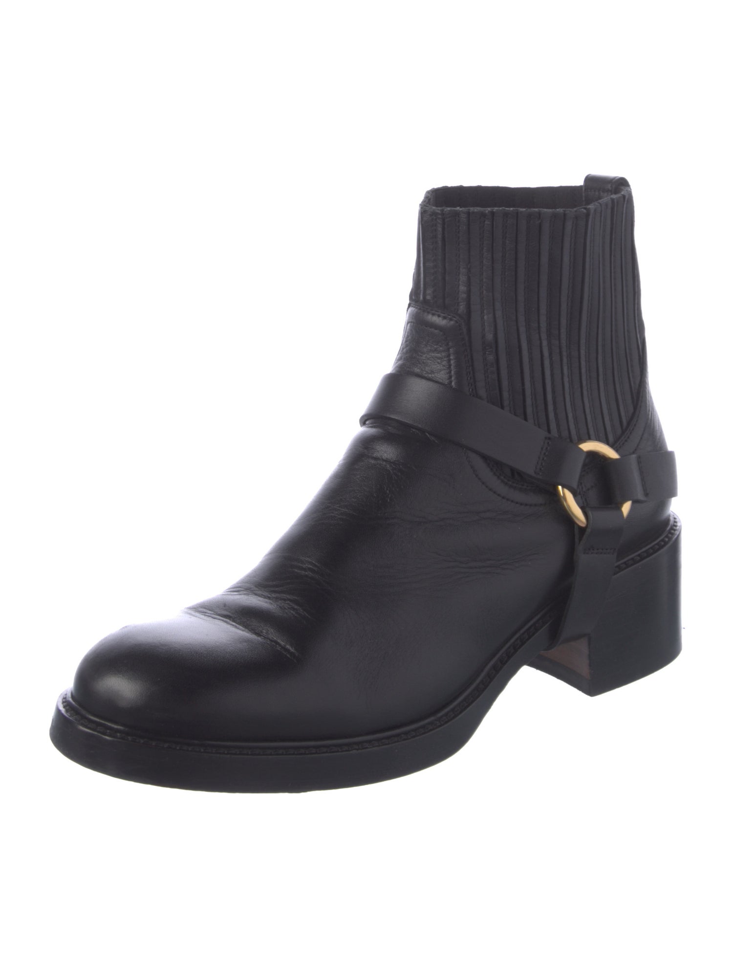 Chloé Leather Moto Boots