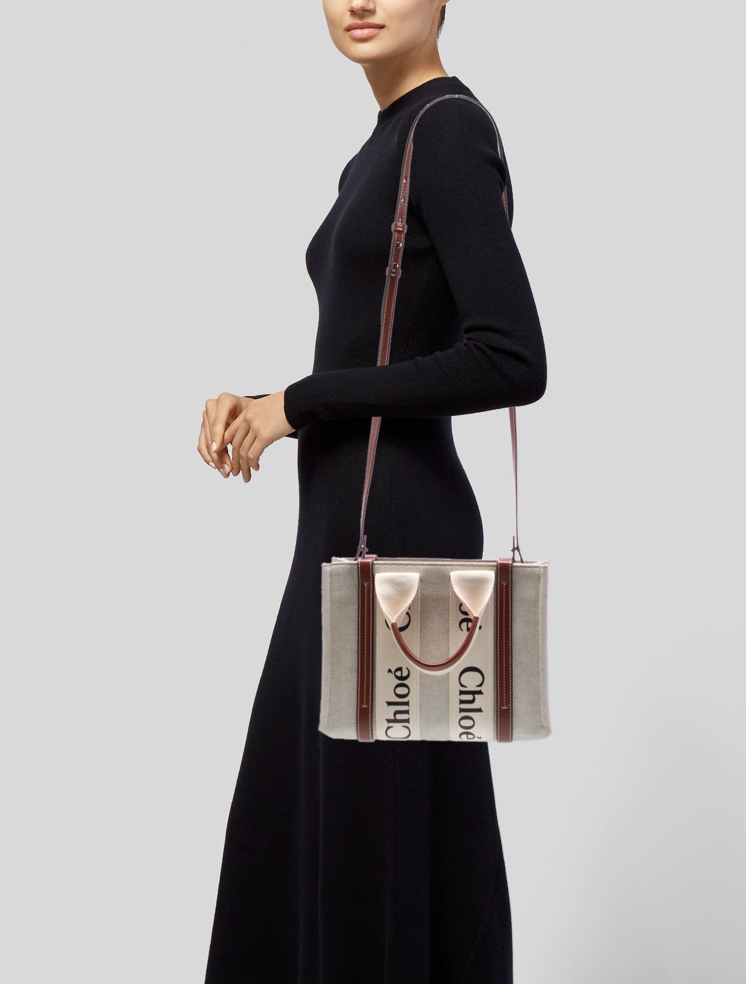 Chloé Canvas Shoulder Bag Small