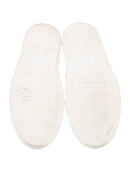 Chloé Leather Scalloped Accent Sneakers