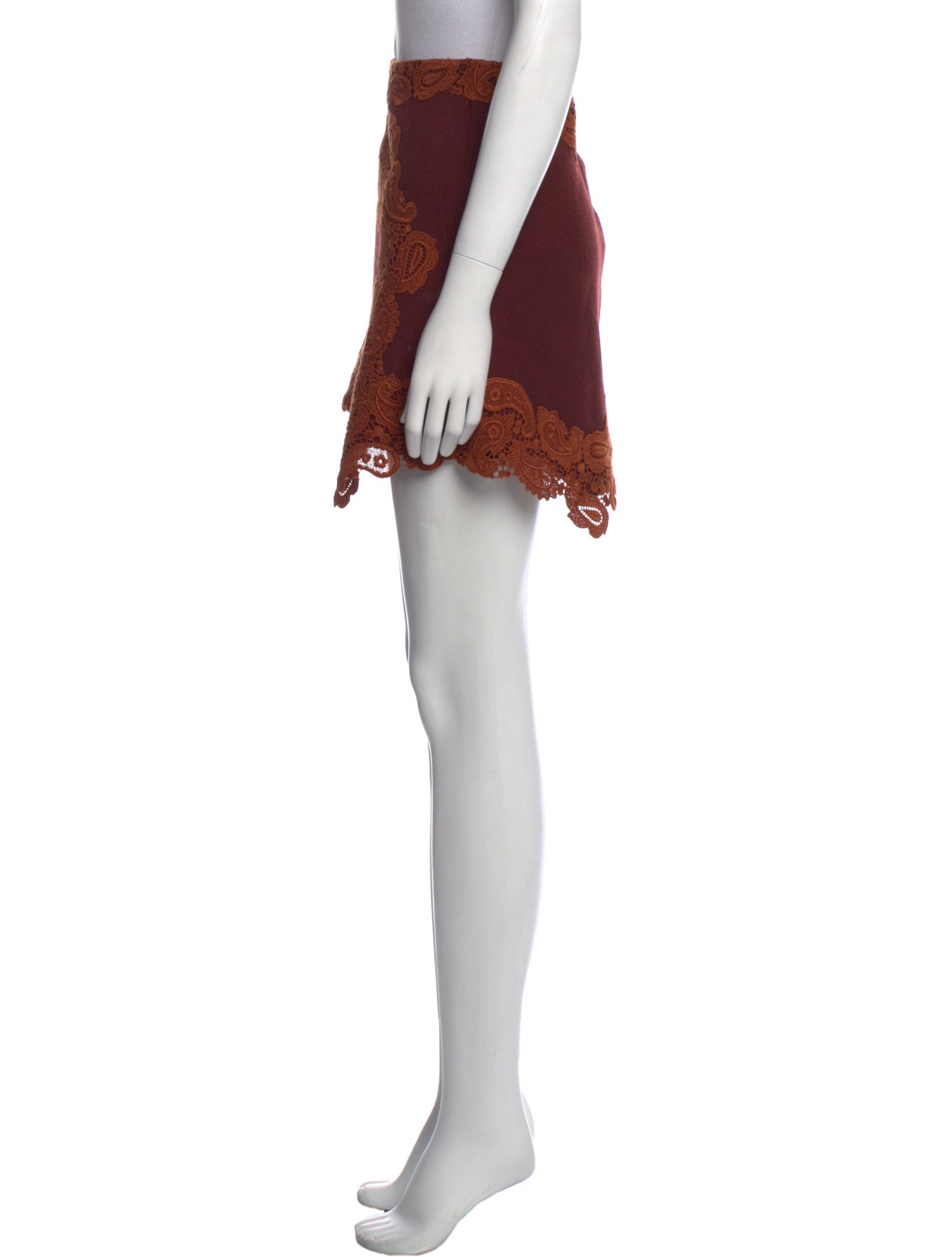 Chloé Virgin Wool Mini Skirt