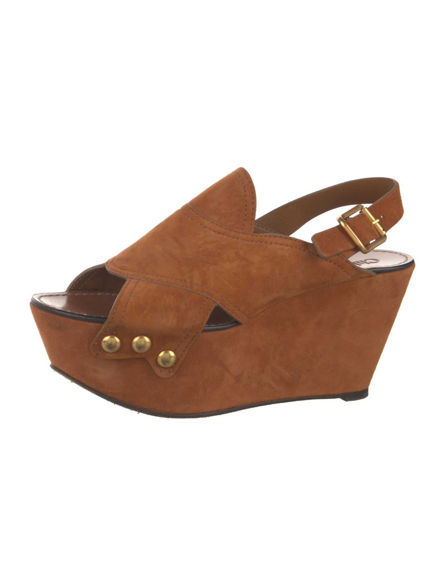 Chloé Suede Slingback Sandals