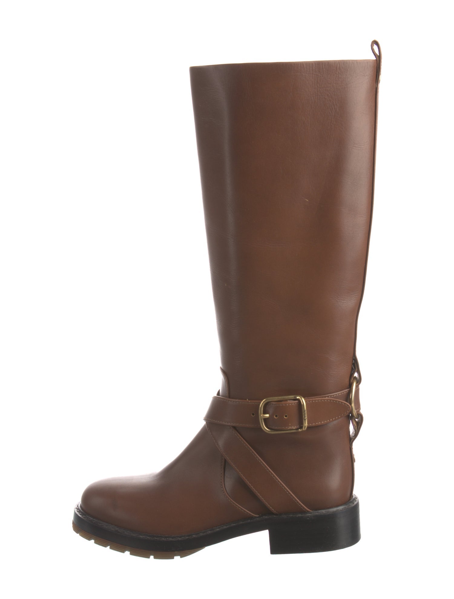 Chloé Leather Riding Boots