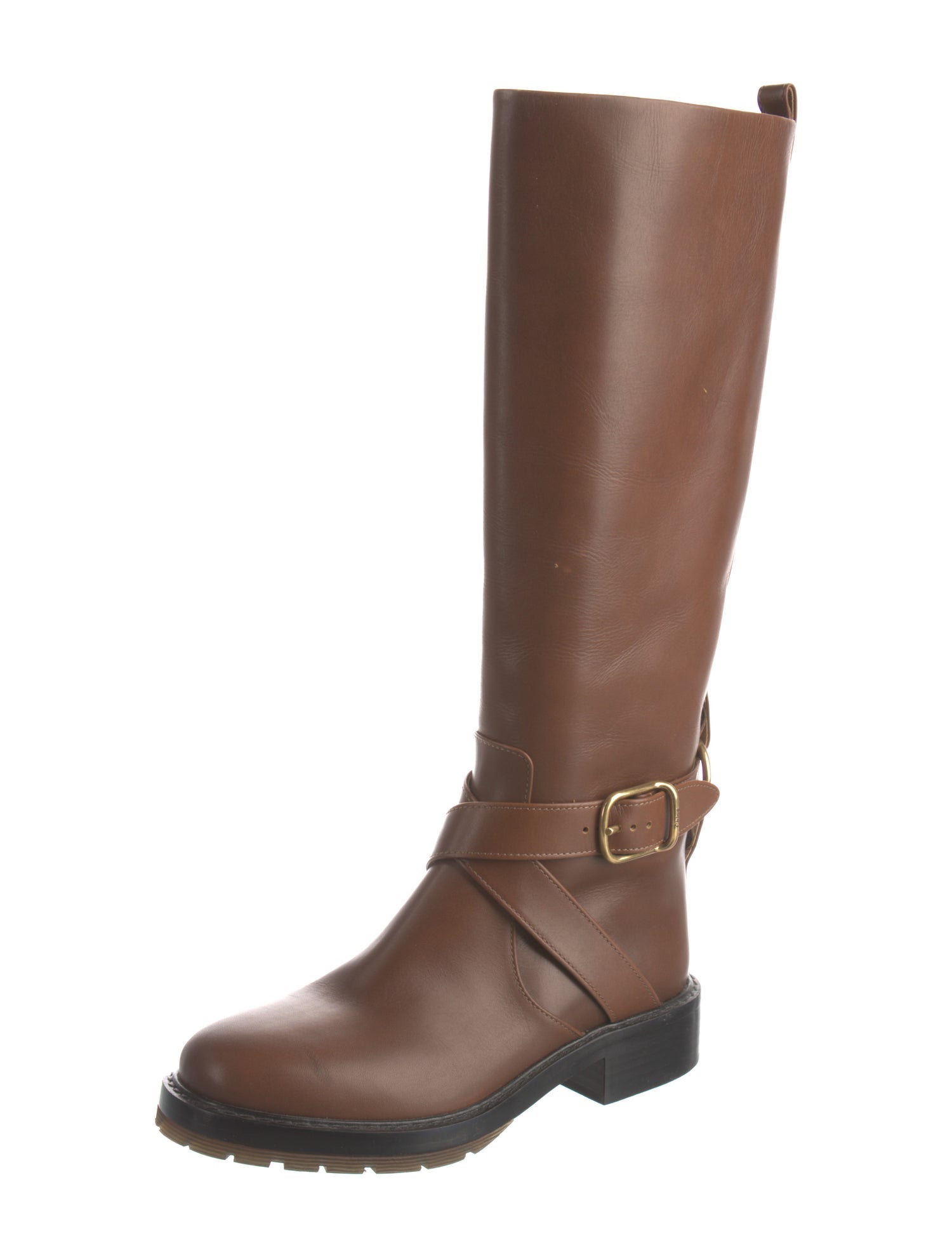 Chloé Leather Riding Boots