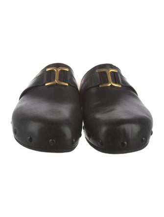 Chloé Leather Studded Accents Mules