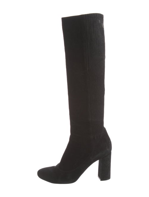 Chloé Suede Pleated Accents Boots