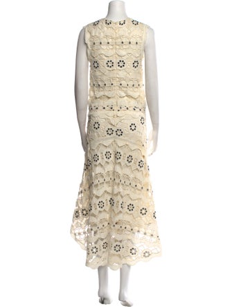 Chloé Lace Pattern Midi Length Dress