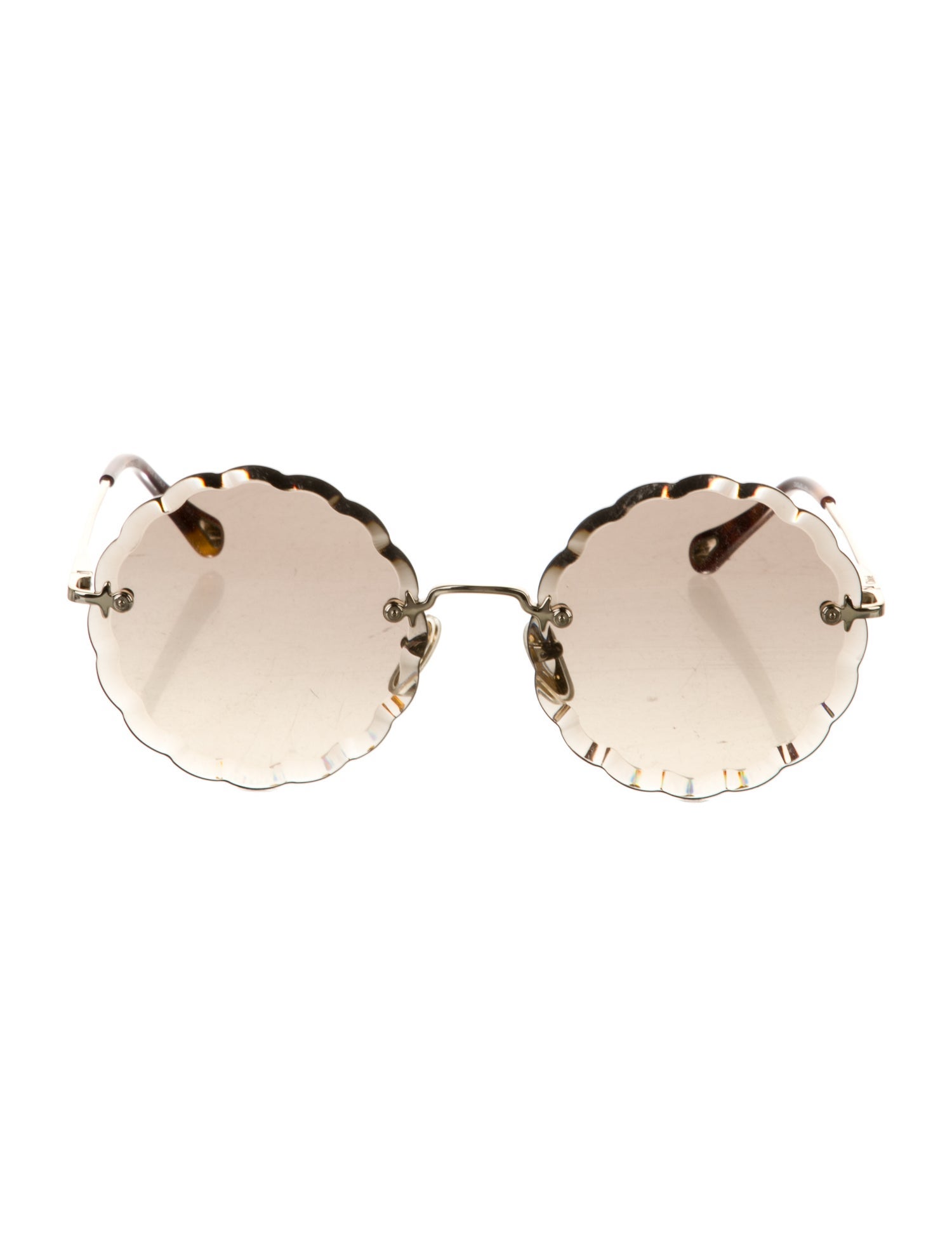 Chloé Round Gradient Sunglasses