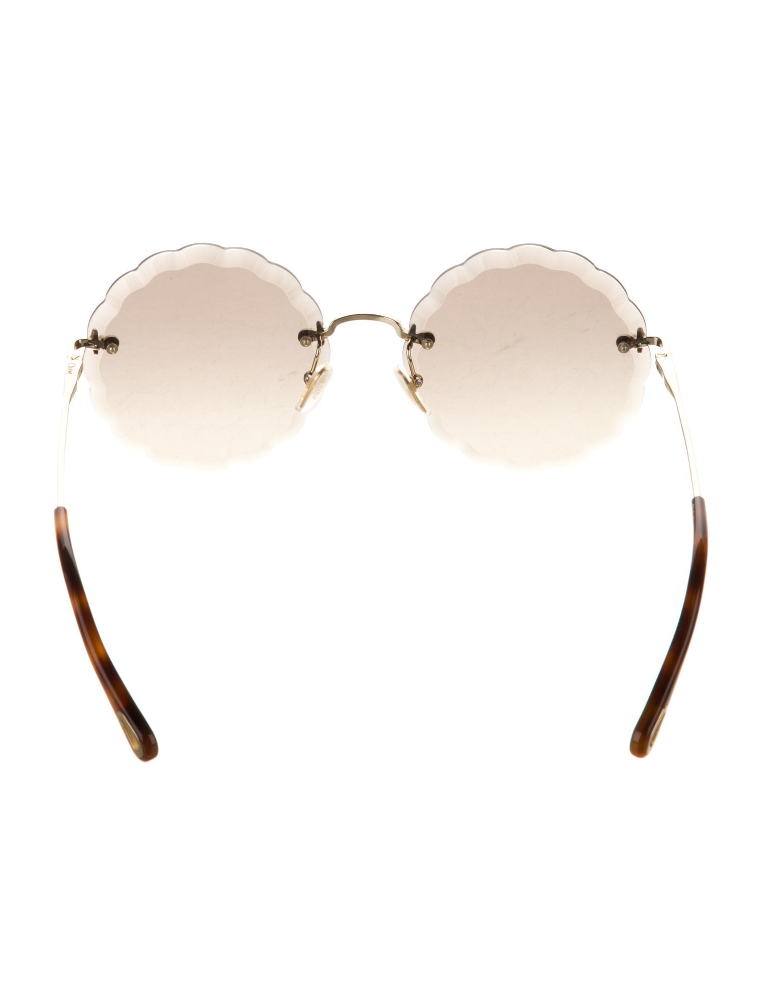 Chloé Round Gradient Sunglasses