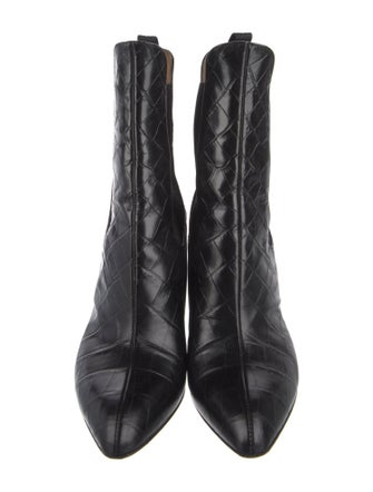 Chloé Embossed Leather Chelsea Boots