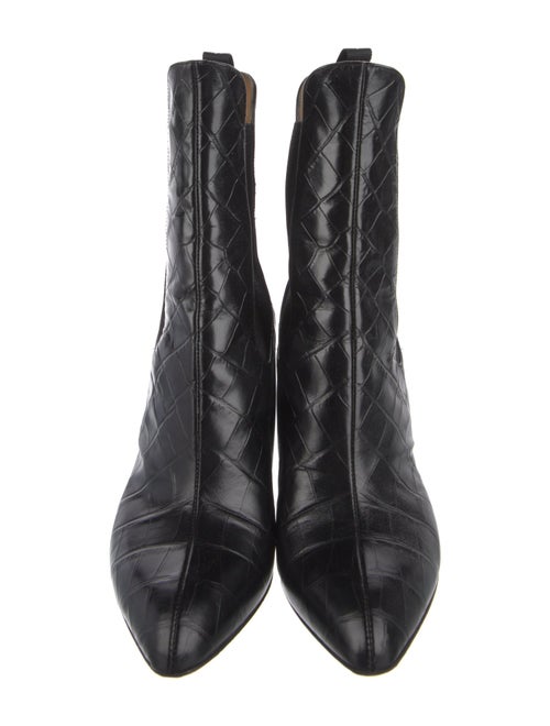 Chloé Embossed Leather Chelsea Boots