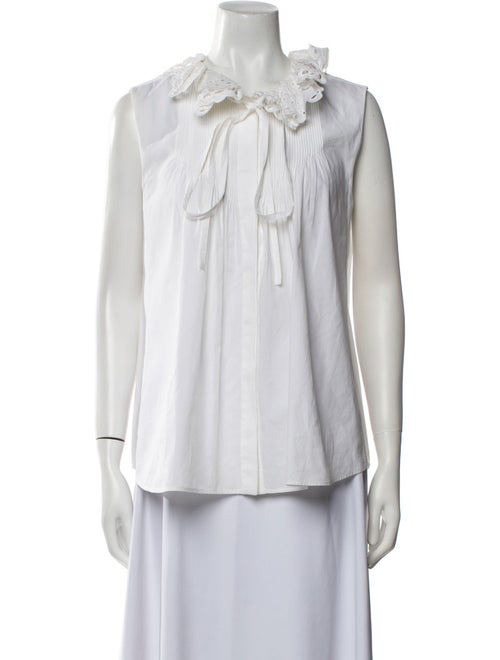 Chloé V-Neck Sleeveless Blouse