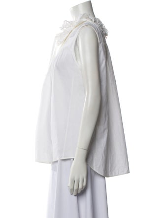 Chloé V-Neck Sleeveless Blouse