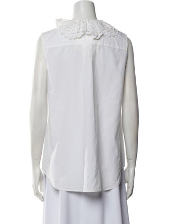 Chloé V-Neck Sleeveless Blouse