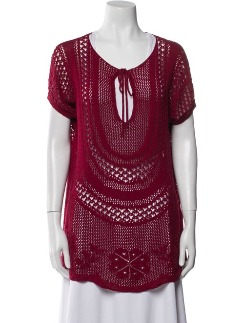 Chloé Scoop Neck Short Sleeve Tunic