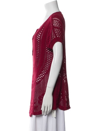 Chloé Scoop Neck Short Sleeve Tunic