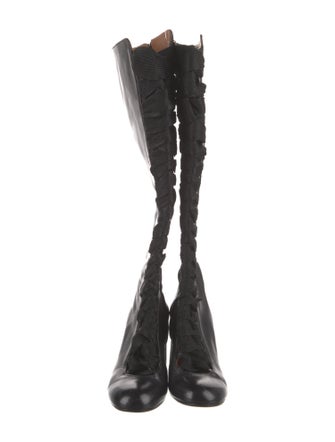 Chloé Leather Lace-Up Boots