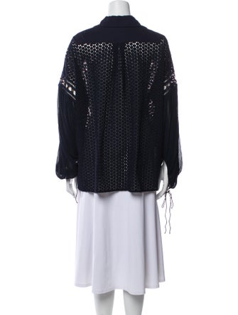 Chloé V-Neck Long Sleeve Blouse