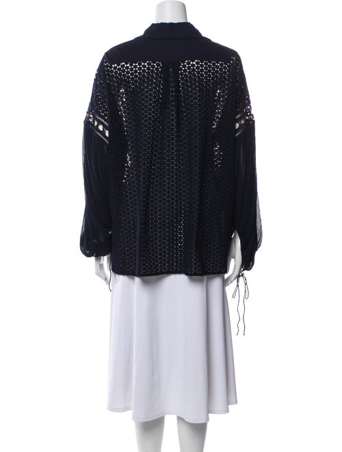 Chloé V-Neck Long Sleeve Blouse