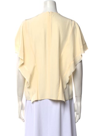 Chloé Silk Crew Neck Blouse