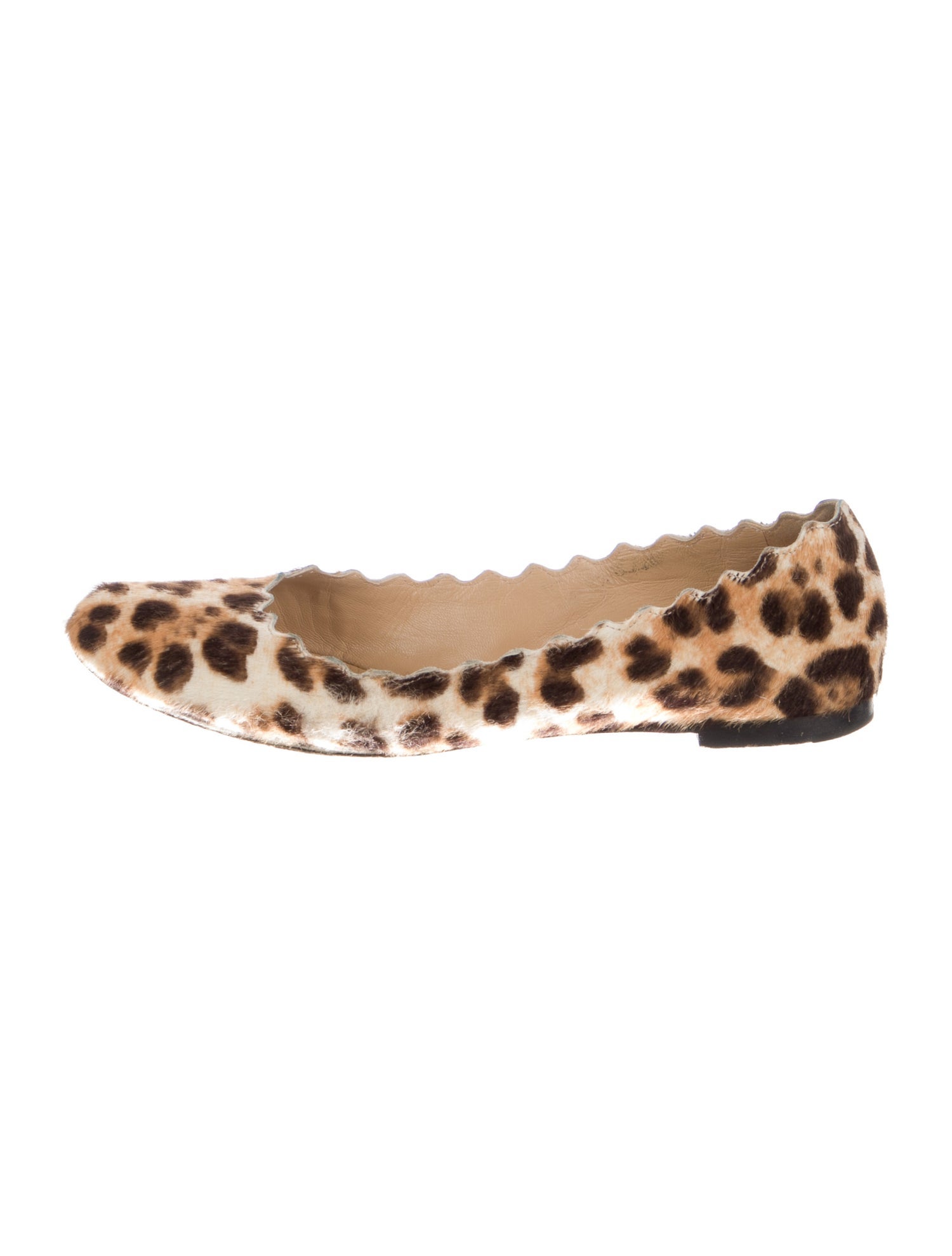 Chloé Ponyhair Animal Print Ballet Flats