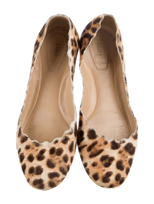 Chloé Ponyhair Animal Print Ballet Flats