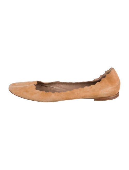 Chloé Suede Animal Print Ballet Flats