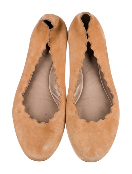 Chloé Suede Animal Print Ballet Flats