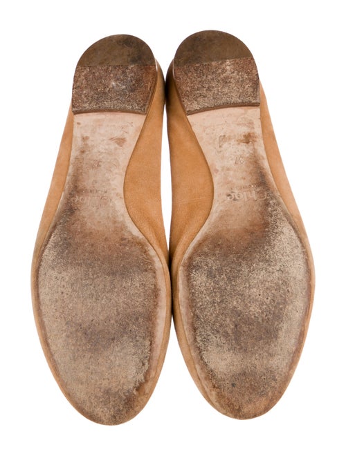 Chloé Suede Animal Print Ballet Flats