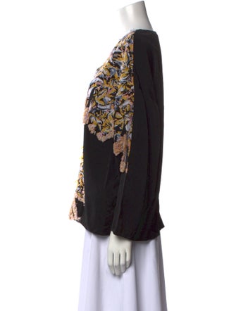 Chloé Printed V-Neck Blouse