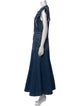 Chloé Crew Neck Long Dress