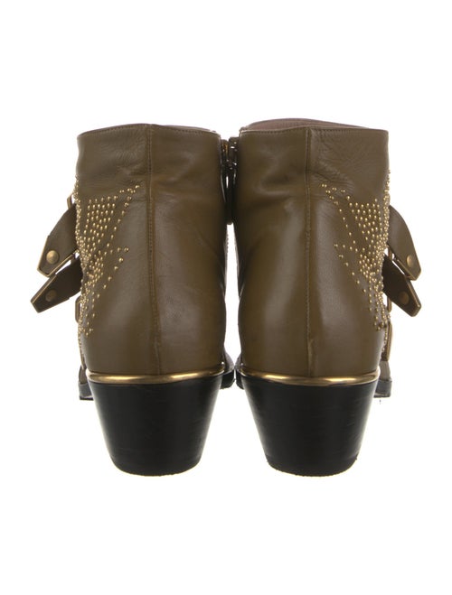 Chloé Leather Studded Accents Boots