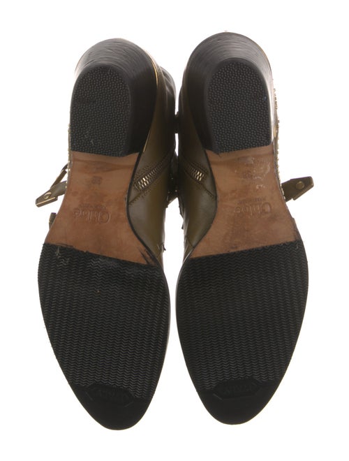 Chloé Leather Studded Accents Boots
