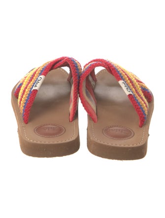 Chloé Colorblock Pattern Slides