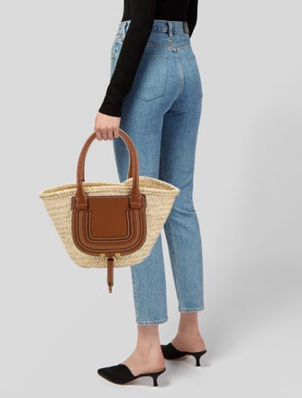 Chloé Straw Shoulder Bag Medium
