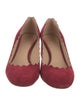 Chloé Suede Scalloped Accent Pumps