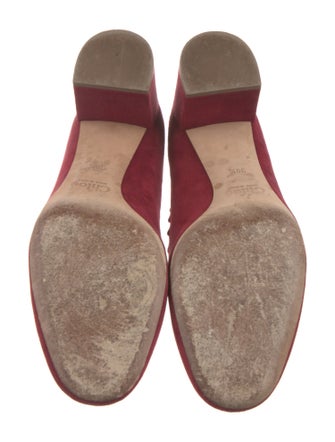 Chloé Suede Scalloped Accent Pumps