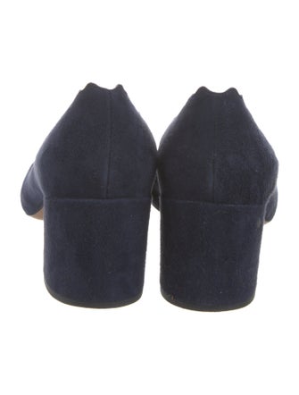 Chloé Suede Scalloped Accent Pumps